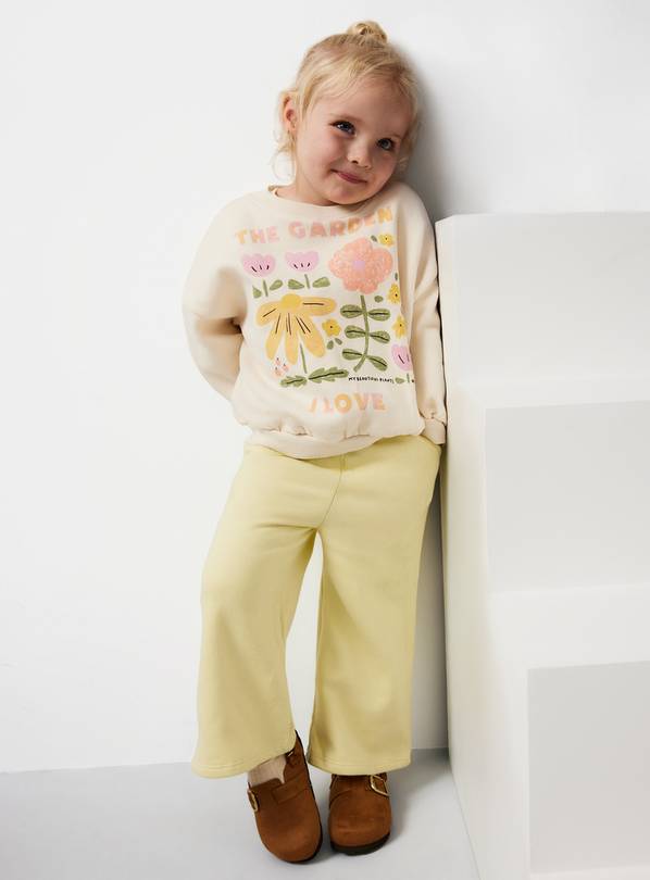Light Green Wide Leg Joggers 5-6 years